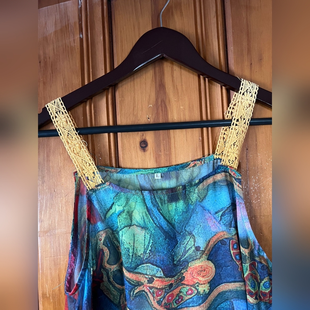 Multicolor Sleeveless Dress